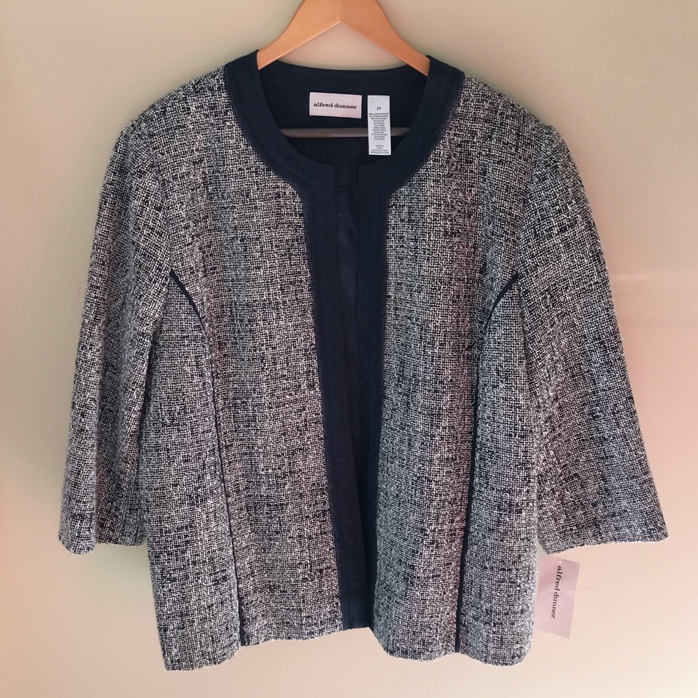 Alfred Dunner Blue Navy Blazer Jacket